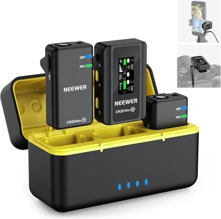 Produktbild Neewer Sistema Microfono Lavalier Senza Filo CM28 Max
