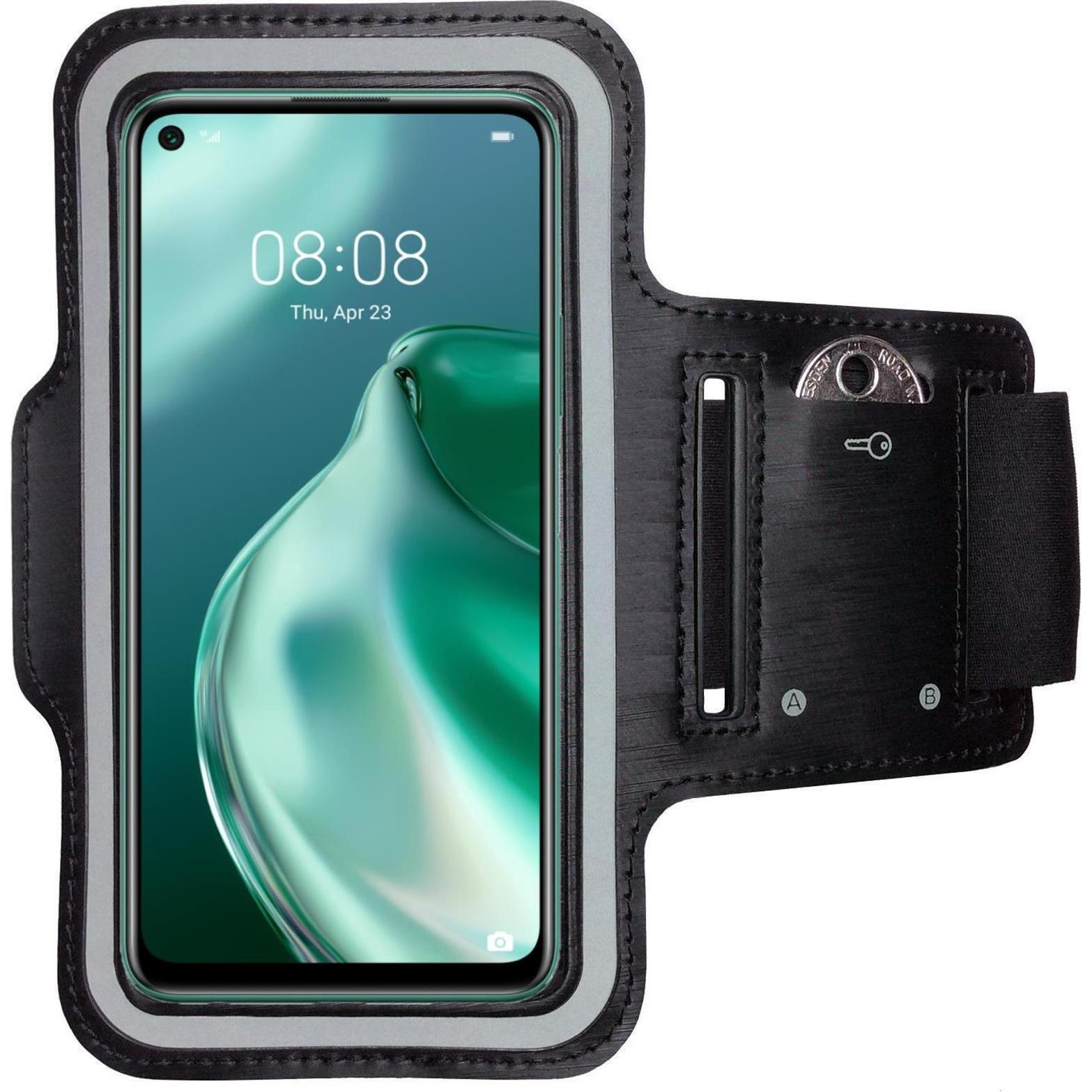 CoverKingz Sportarmband für Huawei P40 Lite E, Smartphone Sportarmband, Schwarz