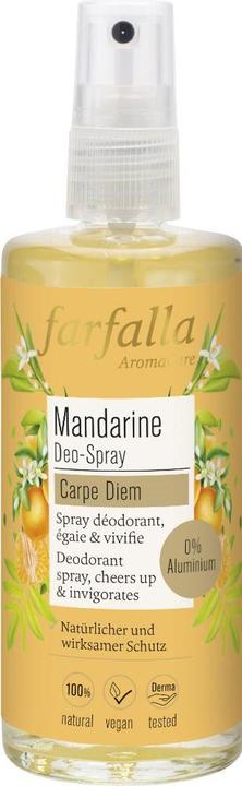 Image du produit Farfalla Déodorant Mandarine Carpe Diem en spray (100ml) (Spray, 100 ml)