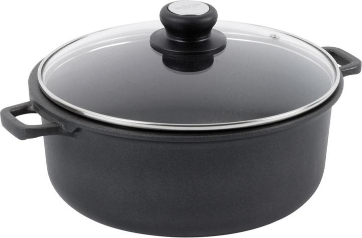 Actual product image de Buyer Choc Extreme frying pan non-stick with glass lid, induction (27.90 cm, Casserole + Stewpot, Aluminium)