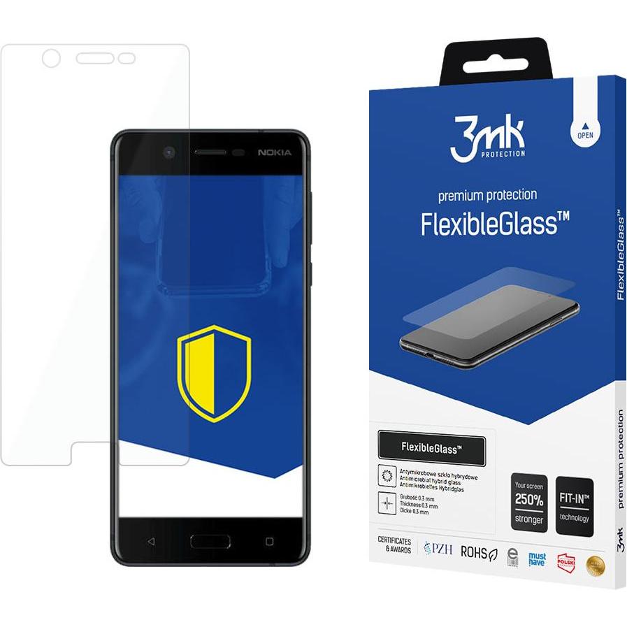 3MK FlexibleGlass Nokia 5 Szkło Hybrydowe (1 Stück, Nokia 5), Smartphone Schutzfolie