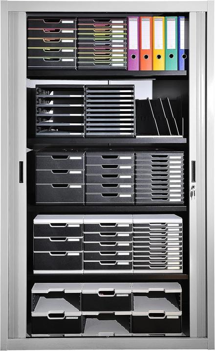 Image du produit Exacompta Boîte à tiroirs MODULO, format A4+, 5 tiroirs verrouillables, fermés, poignée encastrée et (A4+)