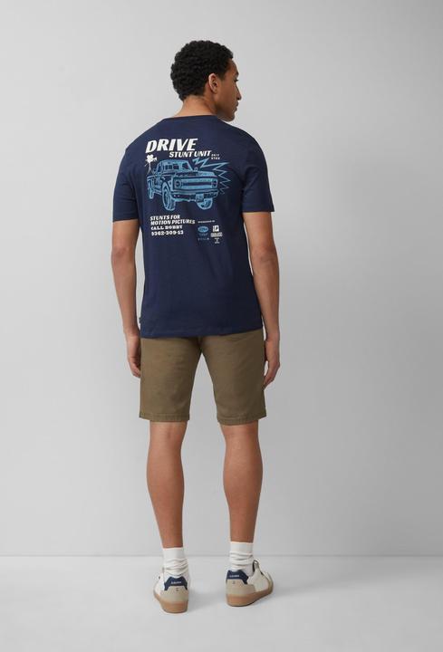 Produktbild S.Oliver T-Shirt T-Shirt mit Flammgarnstruktur und Rückenprint (XL)