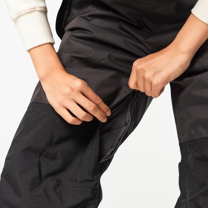 Produktbild Dreamscape Snowboardhose Latzhose Erwachsene wasserdicht - 500 schwarz (L)