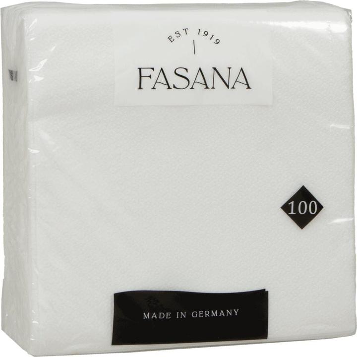 Image du produit Fasana Serviettes de table blanches (100 x, 33 x 33 cm)