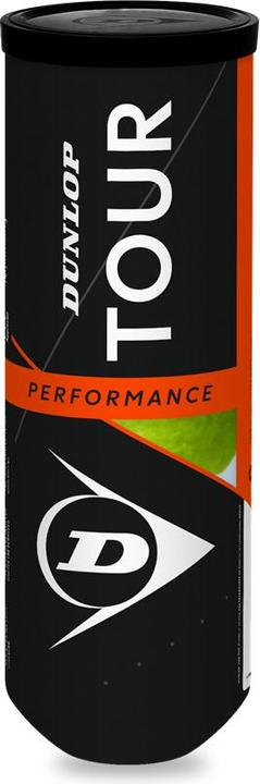 Dunlop tube of 3 tennis balls tour performance