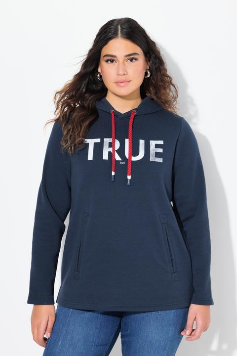 Produktbild Ulla Popken Hoodie, True, Kapuze, Kordel, Taschen, Langarm (42, 44)