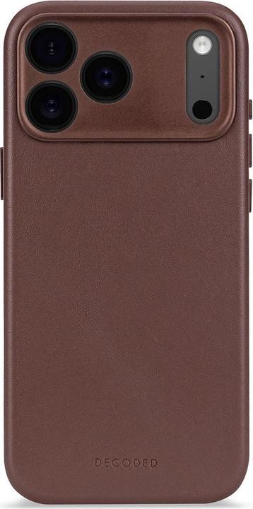 Productafbeelding Decoded Leather Backcover Apple iPhone 17 Pro Max Dark Ruby (Apple iPhone 17 Pro Max)