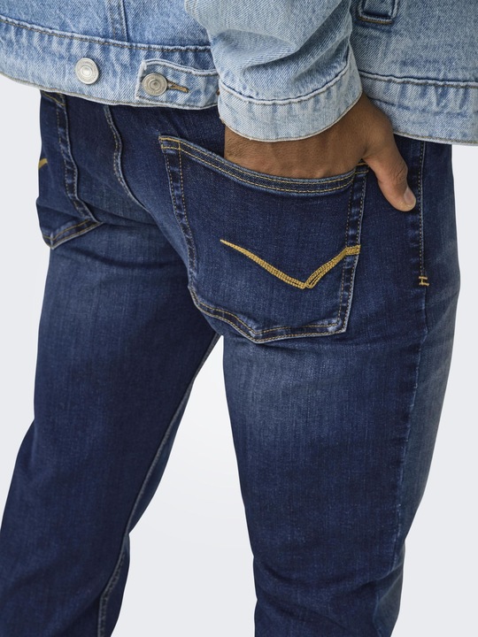 Actual product image Only & Sons ONSLOOM Niedrige Taille Slim Fit Jeans Slim Fit Jeans (W30/L34)