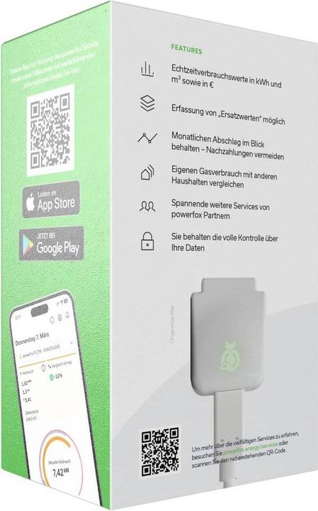 Actual product image Powerfox FLOW Energiekosten-Messgerät Alarmfunktion, Datenloggerfunktio