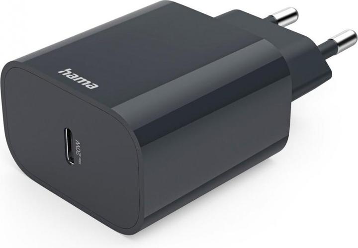 Hama Fast charger, USB-C, Power Delivery (PD), 20 W, anthracite (20 W, 1 portion)