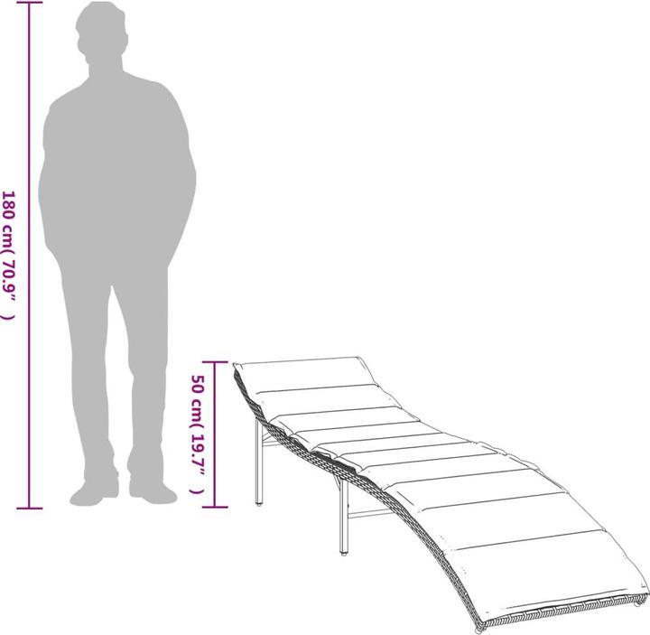 Image du produit vidaXL Sonnenliege (199 cm)