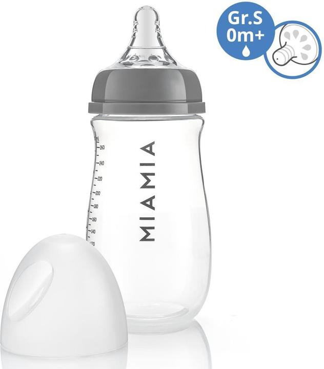Produktbild MiaMia Babyflaschen PP-Flasche 260 ml mit Silikon-Trinksauger (260 ml)
