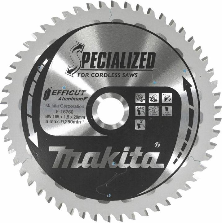 Productafbeelding Makita E-16760 EFFICUT zaagblad 165x20x54
