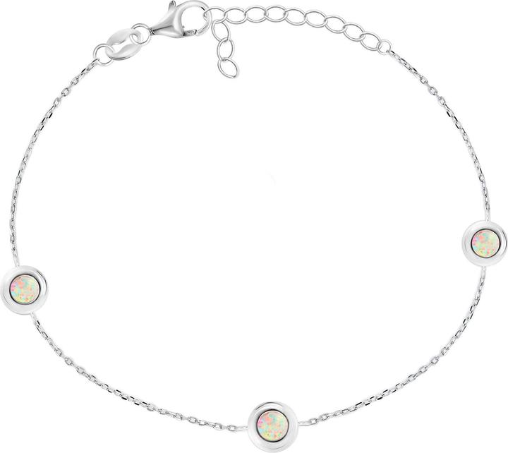 Immagine prodotto Brilio Argento - Incantevole bracciale in argento con opali sintetici BRC40W