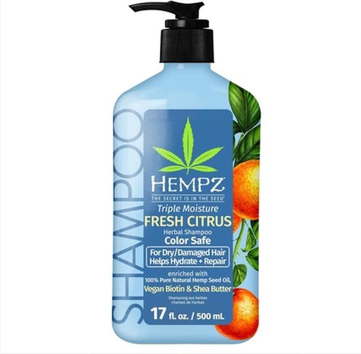 Image du produit Hempz Triple Moisture Herbal Hair Shampoo - Shampooing doux hydratant (Shampoing liquide)