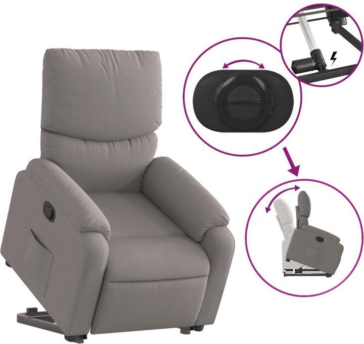 Image du produit vidaXL Relaxsessel mit Aufstehhilfe