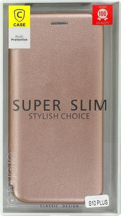 Produktbild OEM Samsung Flip Cover für Galaxy S10 Plus rose gold (Samsung Galaxy S10+)