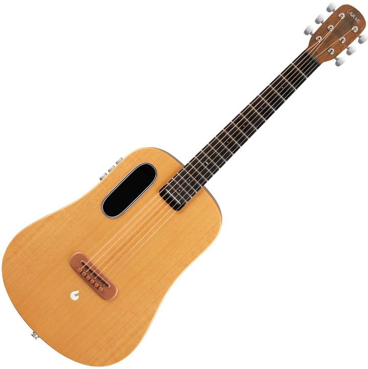Actual product image Lava Music Gitarre ME Air Spruce 36 Zoll Woodgrain Brown (Acoustic guitar, Floor: HPL (High Pressure Laminate), Top: Spruce (solid), Neck: Okoume, Frames: HPL, Fingerboard: HPL)