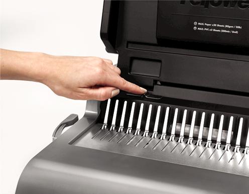 Produktbild Fellowes Quasar-E 500, Elektrisches Plastikbindegerät (Plastikkammbindung)