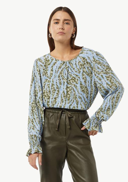 Immagine prodotto Comma Bluse Gemusterte Bluse mit Volant-Details (34)