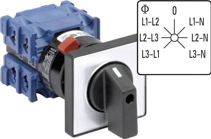 Actual product image Kraus & Naimer Voltmeter switch with central mounting