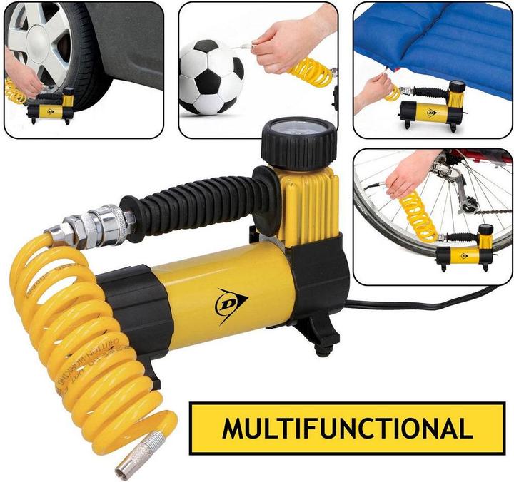 Immagine prodotto Dunlop Mini compressore (7 bar, 25 l)