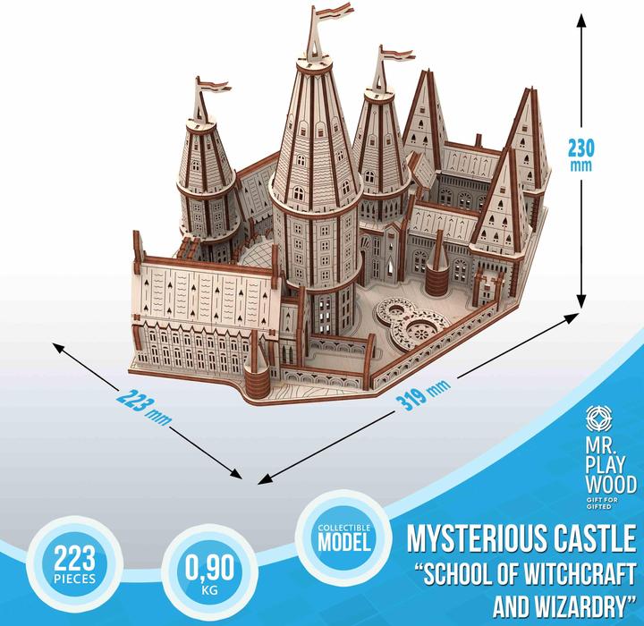 Image du produit Mr Playwood : Mysterious Castle - École de sorcellerie et de magie