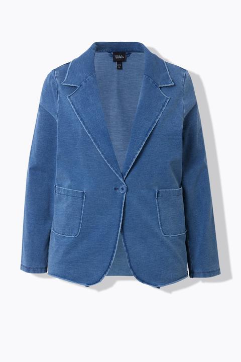Actual product image Ulla Popken Denim Look Sweatshirt Blazer (46, 48)