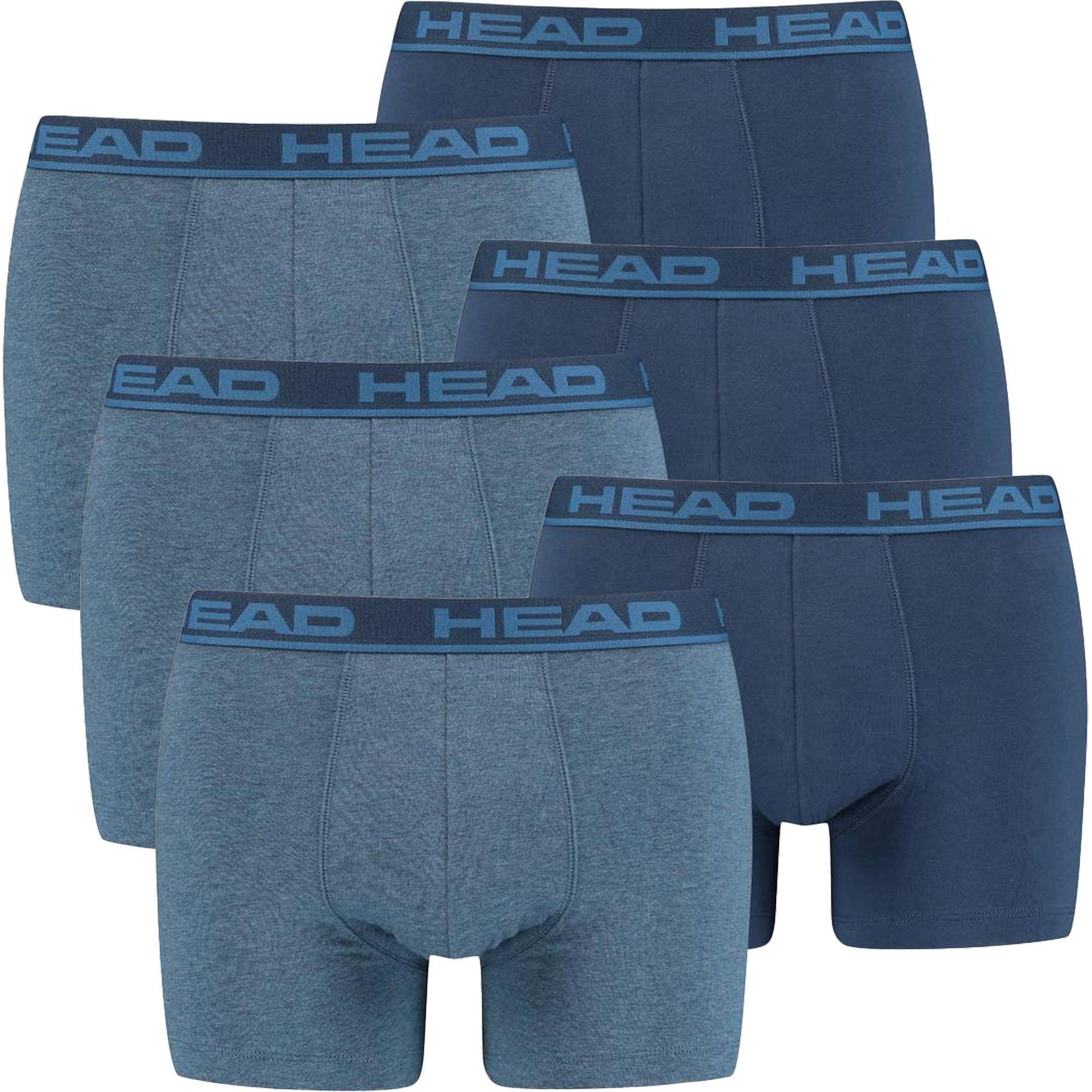 Head, Herren, Unterhosen, Basic Boxer 2P, Blau, (XL, 6er Pack)