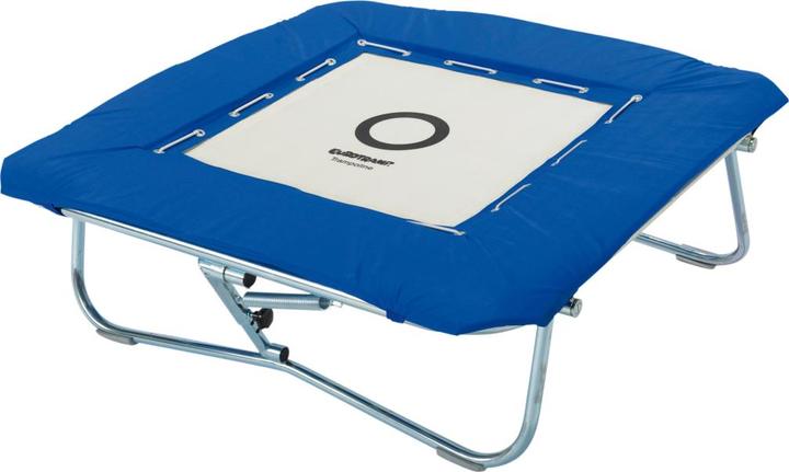 Eurotramp Minitramp, bleu, hauteur réglable 125 x 125 cm, 32 kg