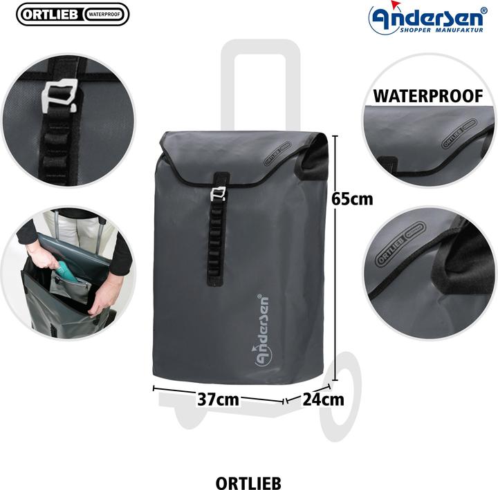Image du produit Andersen Royal Shopper Ortlieb Einkaufstrolley 65 cm