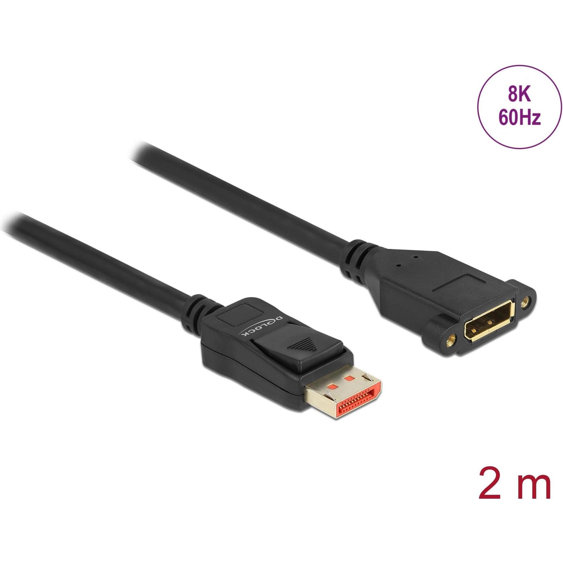 Thumbnail - Delock 87097 2 m DisplayPort (2 m, DisplayPort), Video Kabel