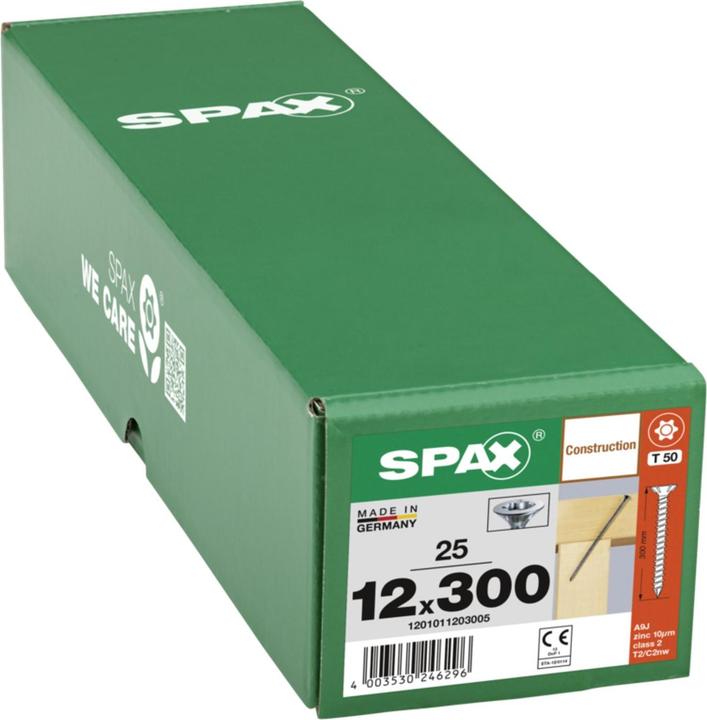 Image du produit Spax Senkkopf Fraesrippen T-Star Plus T50 Vollgewinde Cut Wirox (25 Vis par pièce)