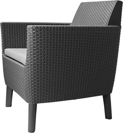 Produktbild Allibert Loungeset Salemo, Anthrazit, 4 SitzplÃ¤tze