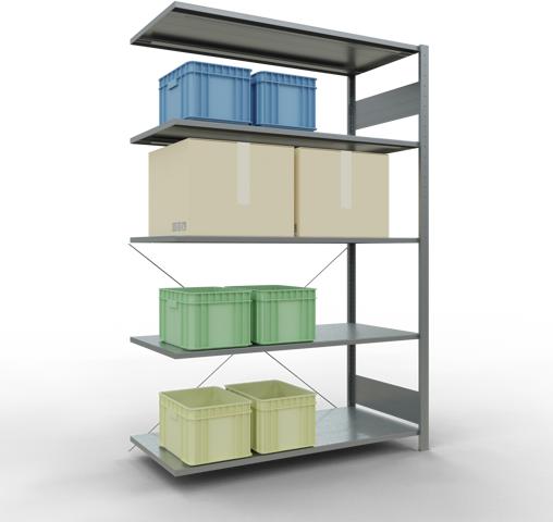 Actual product image eurokraft pro Boltless shelving, single row