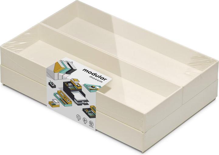 Actual product image Moxom Container set Modular Trays, 250x170x65mm, 7 pcs, white