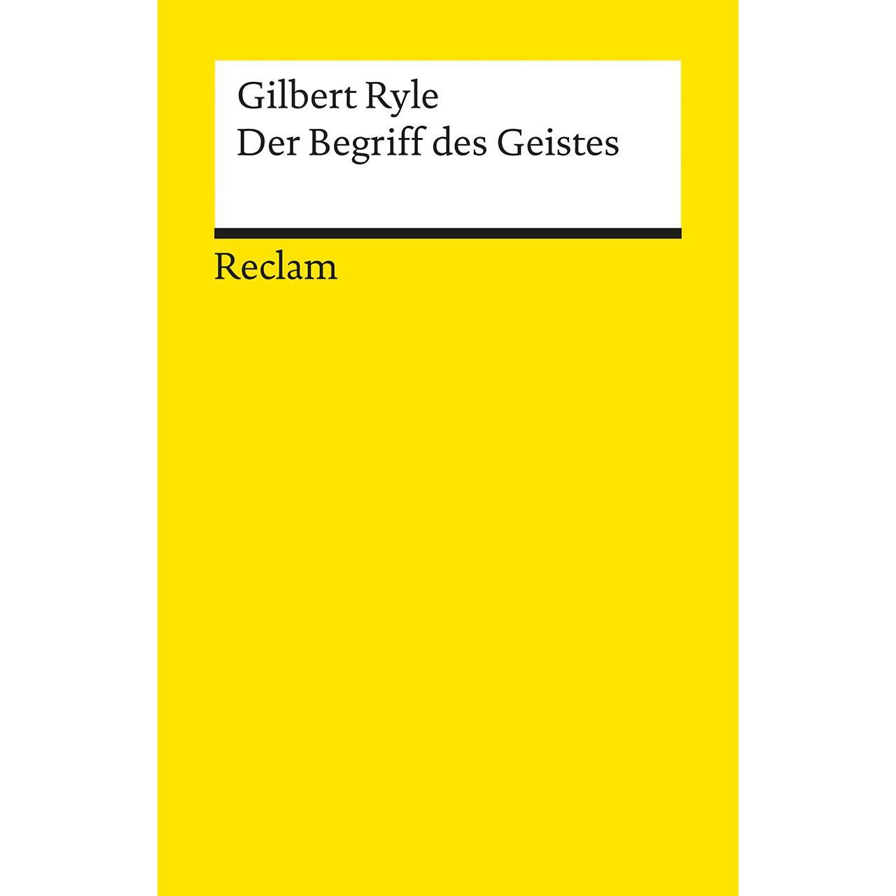 Der Begriff des Geistes, Fachbücher von Gilbert Ryle