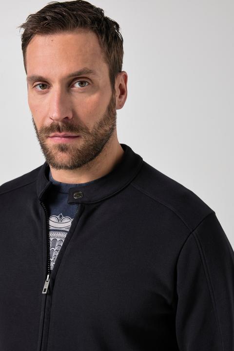 Produktbild JP1880 Sweatjacke, Bikerjacke, Stehkragen, Zipper (7XL)