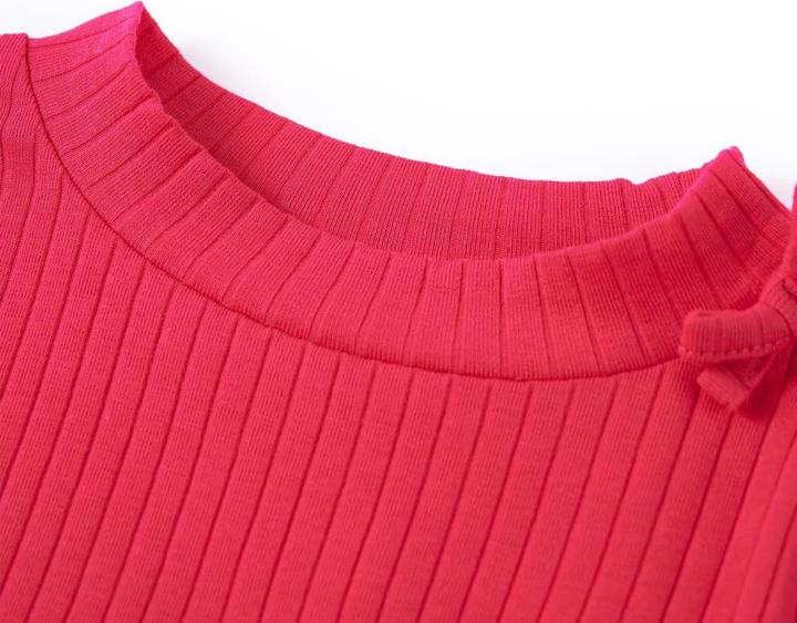 Immagine prodotto vidaXL Camicia a maniche lunghe per bambini rosa brillante 128,Materiale: 95 % cotone (128)