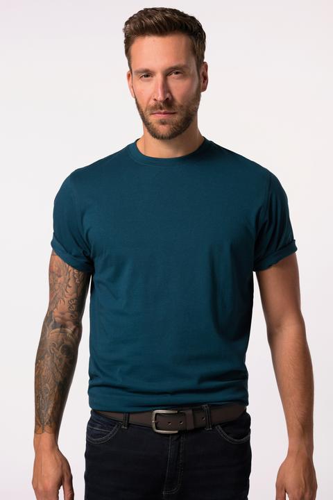 Immagine prodotto JP1880 T-shirt basic di cotone pettinato con scollo a girocollo, disponibile fino alla taglia 8XL (8XL)
