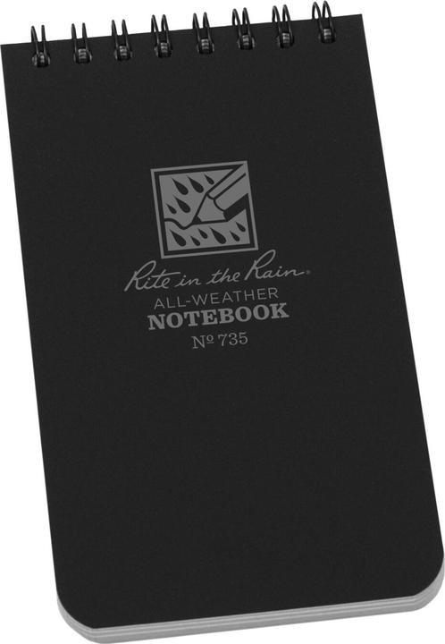 Rite in the Rain Carnet de notes tous temps (7.6 x 12.7 cm, Quadrillé, Couverture rigide)