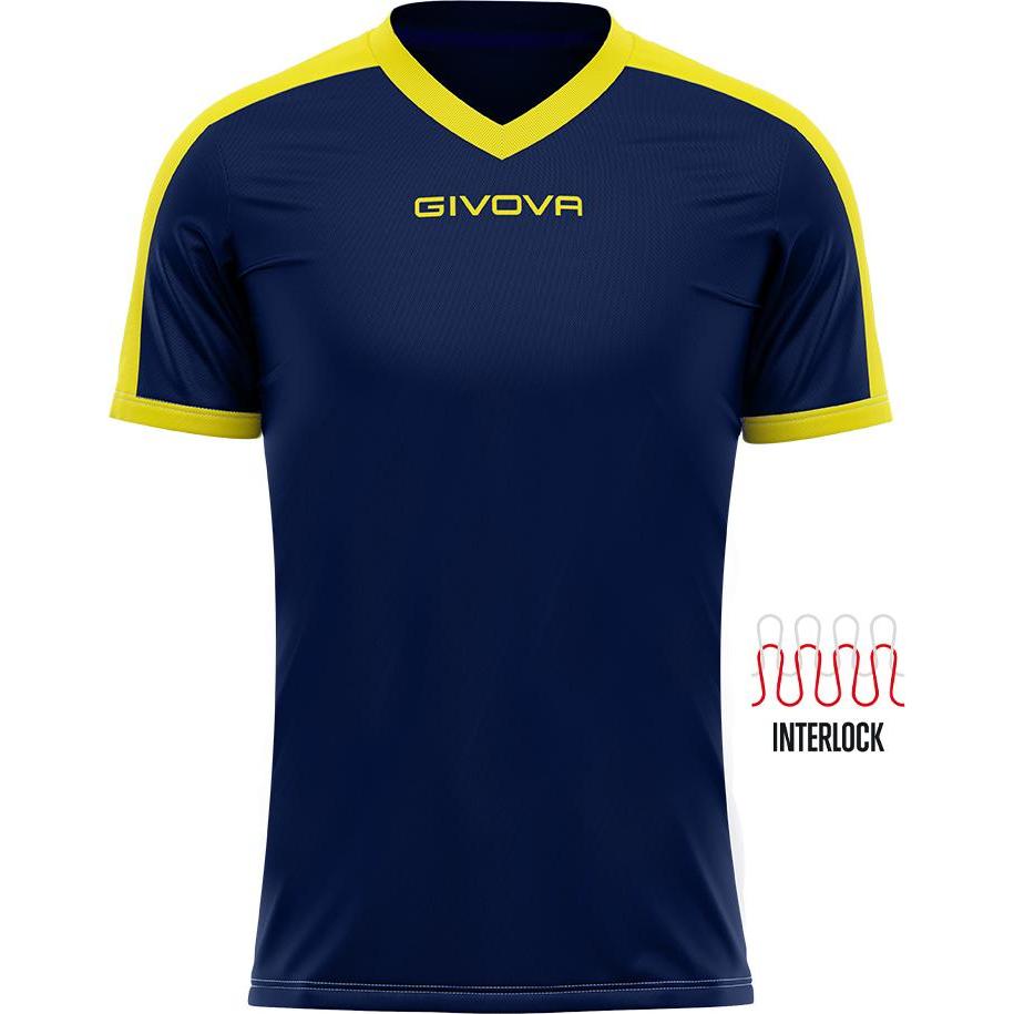 Givova, Herren, Sportshirt, kindertrikot revolution (XXS), Blau, XXS