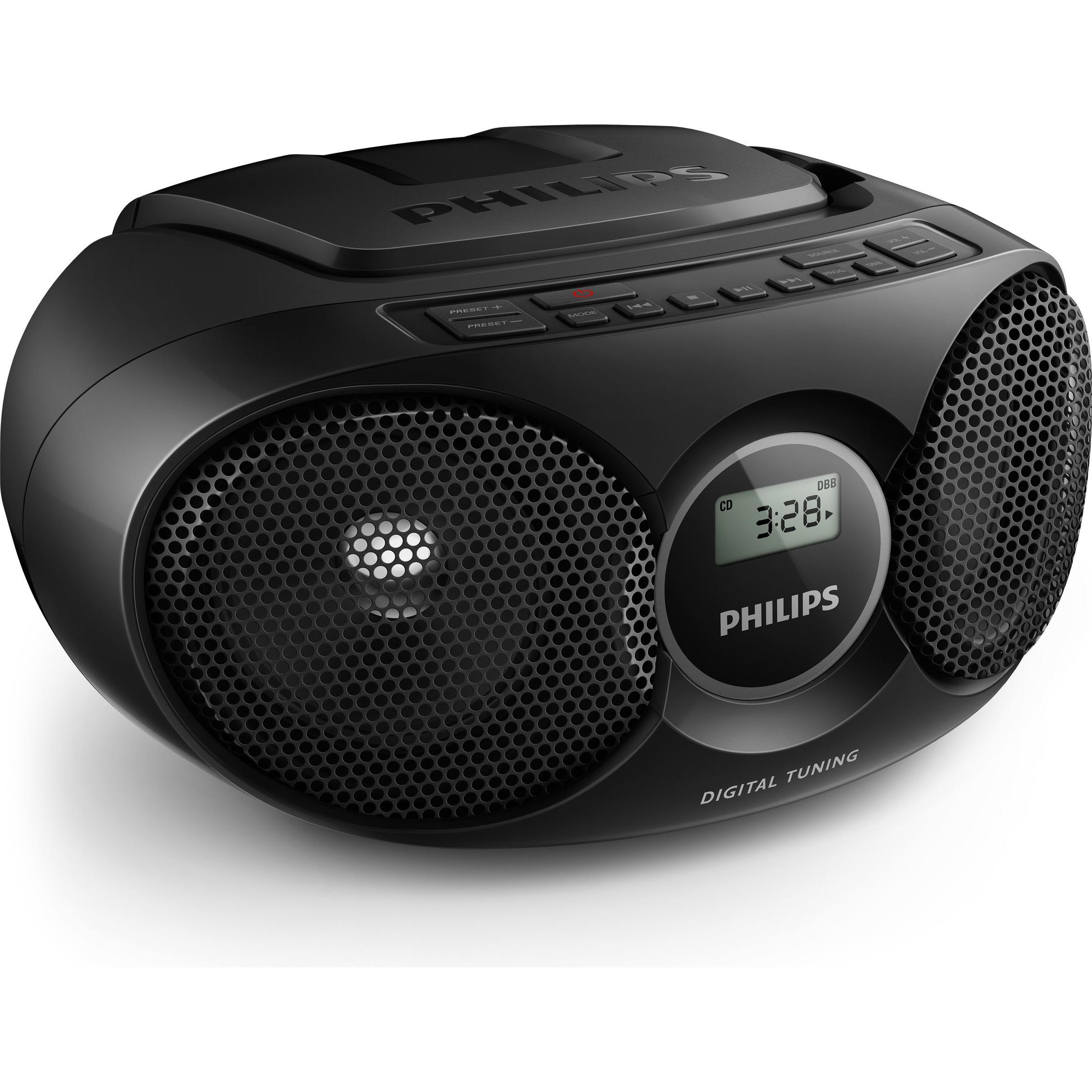 Philips AZ215B/12 (FM), Radio, Schwarz