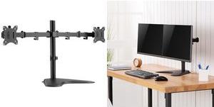 Immagine prodotto LogiLink TIS 17"-32" 2TFT 3joints nero max. 8KG, supporto (Tavolo, 32", 8 kg)