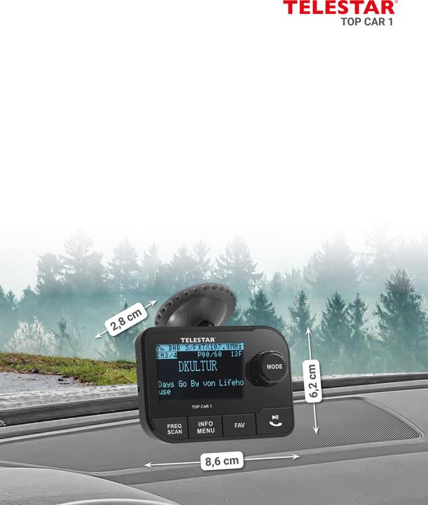 Produktbild Telestar Top Car 1 (Stabantenne, UKW / MW / LW, DAB/ DAB+)