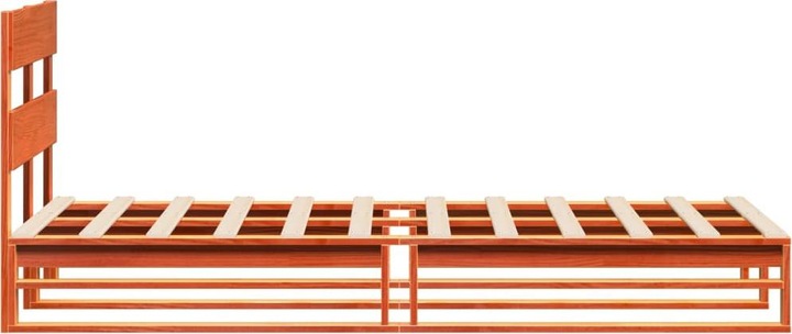 Immagine prodotto VidaXL Letto in legno massiccio Letto in legno Letto pallet con testiera 140x190cm pino (140 x 190 cm)