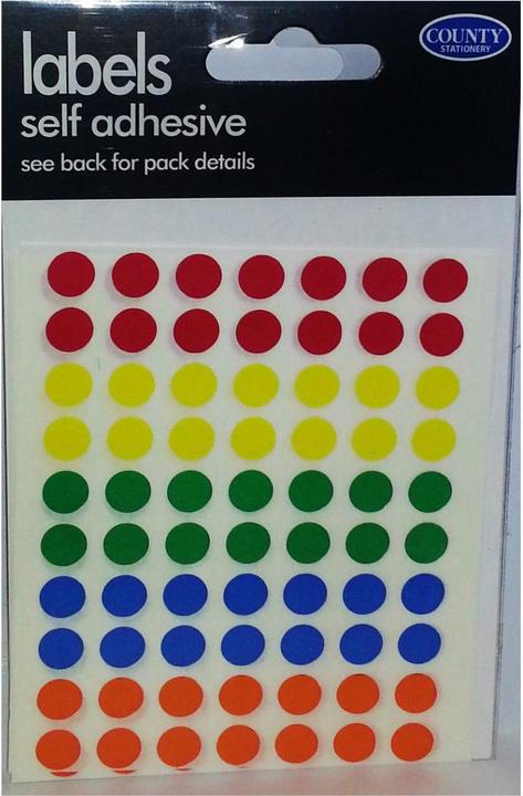 Actual product image Tiger Stationery Coloured Self-Adhesive Label (Pack of 10)
