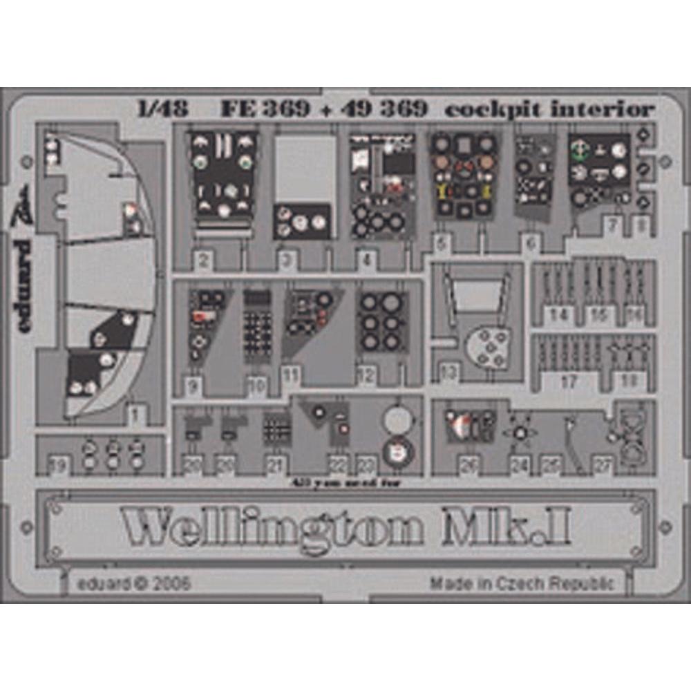 Eduard Wellington Mk.I cockpit interior für Trumpeter Bausatz
