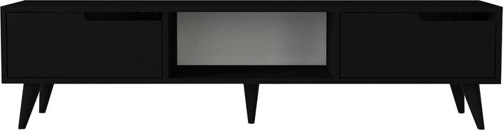 Actual product image En.Casa Fernsehschrank Kullila 160x35x40 cm Schwarz (160 x 35 x 40 cm)